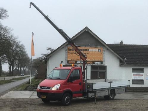Iveco Daily 70C17 Euro 5 Open Laadbak Palfinger Kraan AC, Auto's, Bestelauto's, Bedrijf, Te koop, ABS, Airconditioning, Centrale vergrendeling
