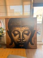 Buddha Schilderij 2x 75cm bij 150cm, Ophalen, Zo goed als nieuw, Schilderij, 75 tot 100 cm