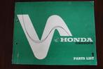 Honda CB550 F2 1976 motorcycle parts list CB 550 F2 CB550F2, Ophalen of Verzenden, Honda