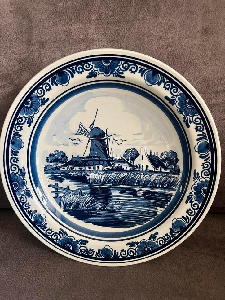 Vintage Delfts Blauw wandbord Heineken Handpainted., Antiek en Kunst, Antiek | Wandborden en Tegels, Ophalen of Verzenden