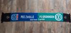 Sjaal PEC Zwolle - FC Groningen, Ophalen of Verzenden, Zo goed als nieuw, Overige binnenlandse clubs, Vaantje of Sjaal