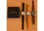 3 stuks Graf von Monte Wehro horloges, Polshorloge, Ophalen, Overige merken, Leer