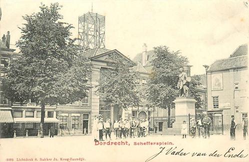 (701-124-039) Dordrecht Scheffersplein, Verzamelen, Ansichtkaarten | Nederland, Zuid-Holland, Verzenden