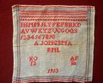 MERKLAP -ANTIEKE LETTERLAP 1913, Antiek en Kunst, Ophalen of Verzenden