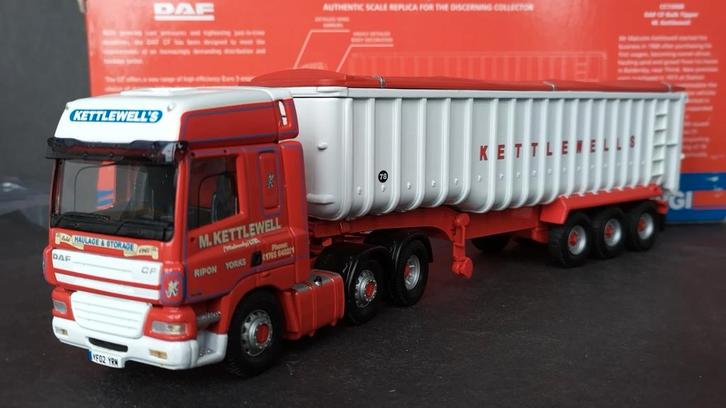 Daf CF Bulk Tipper Kettlewell 1:50 Corgi Pol, Hobby en Vrije tijd, Modelauto's | 1:50, Nieuw, Bus of Vrachtwagen, Corgi, Ophalen of Verzenden