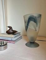 Vintage lamp Licht ‘88 - gemarmerd glas, Ophalen of Verzenden, Gebruikt, Glas, Minder dan 50 cm