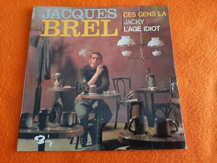 Jacques Brel - Ces gens-là/Jacky/L'age idiot (EP 1965), Cd's en Dvd's, Vinyl Singles, Gebruikt, EP, Pop, 7 inch, Ophalen of Verzenden