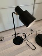 2 zwarte nachtkast- bureau-en/of tafe lampjes, Ophalen of Verzenden, Zo goed als nieuw, Metaal, Modern