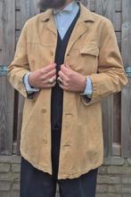 Marlboro Classics Suede Coat - Italian Made, Rugged Elegance, Kleding | Heren, Marlboro Classics, Beige, Maat 56/58 (XL), Ophalen of Verzenden
