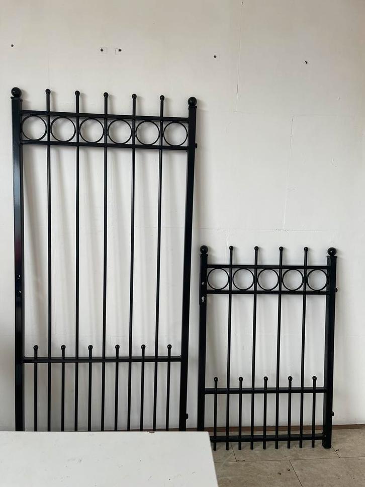 Sierpoort 1 meter breed 1.80 hoog op maat, Tuin en Terras, Tuinpoorten, Nieuw, Draaipoort, IJzer, 100 tot 150 cm, 200 cm of meer