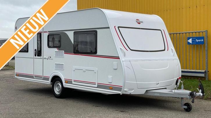 Bürstner Premio 460 TL, Caravans en Kamperen, Caravans, Bedrijf, tot en met 3, 1000 - 1250 kg, Standaardzit, Bürstner, 2 aparte bedden