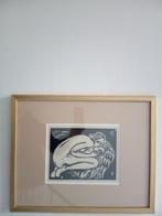 Houtsnede Emil Schinagel Kalwaria, Antiek en Kunst, Kunst | Etsen en Gravures, Ophalen of Verzenden