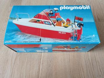 Vintage Playmobil System 3498 Plezierjacht Boot Nieuw