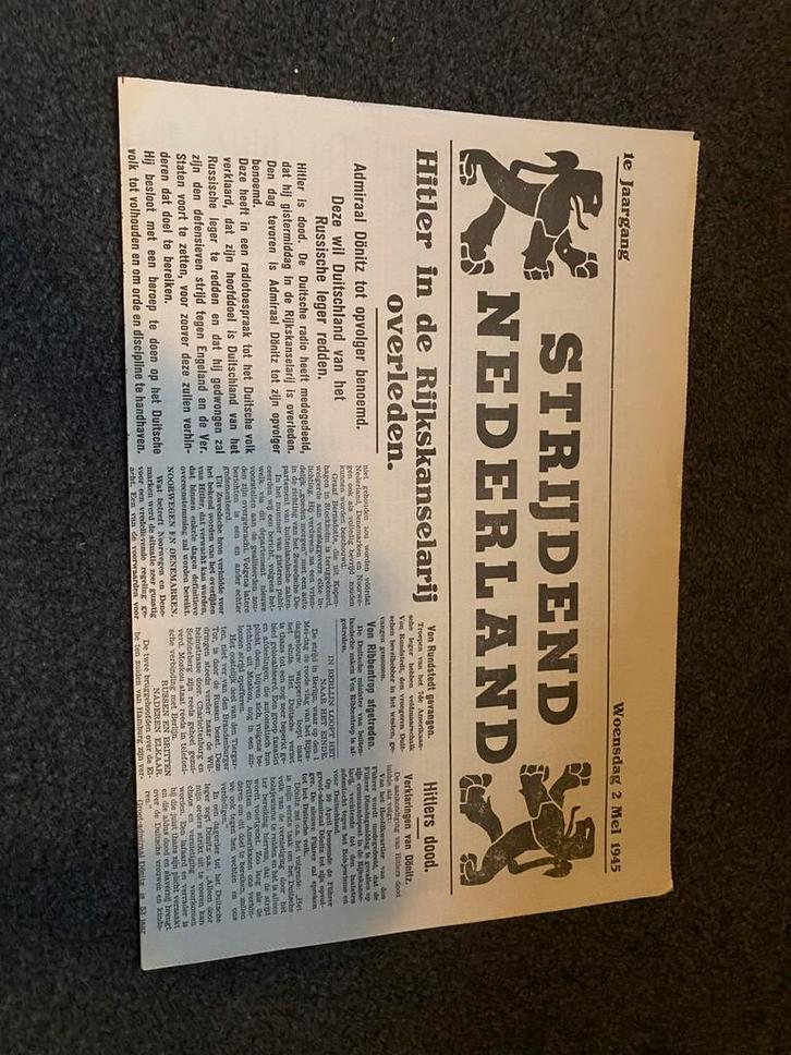 origineel wo2 krantje, Verzamelen, Militaria | Tweede Wereldoorlog, Landmacht, Foto of Poster, Duitsland, Ophalen of Verzenden