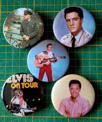 Grote Elvis Presley buttons (3), Verzamelen, Nieuw, Ophalen of Verzenden