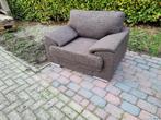 splinternieuw bruin dik stoffen luie fauteuil, Ophalen of Verzenden, Nieuw, 75 tot 100 cm, Stof