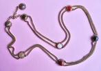 Vintage 70s ketting ceintuur goud klr agaat carneool stenen, Verzenden, Zo goed als nieuw, Overige kleuren, 90 tot 100 cm