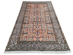 Handmade Persian wool Ardebil carpet soft orange 163x258cm, Persian Perzisch vintage oosters hype, Crème, 150 tot 200 cm, 200 cm of meer