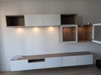IKEA TV set with hanging vitrines, Ophalen, Zo goed als nieuw, Glas, IKEA Besta/Glassvik