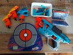 Nerf pakket met diverse nerf en pijltjes en schietschijf, Ophalen of Verzenden, Zo goed als nieuw