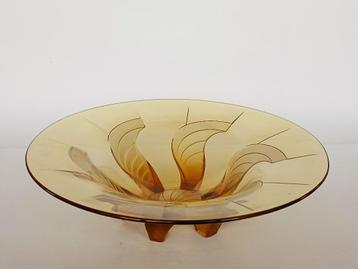 Schaal Walther & Söhne Juno Persglas Art Deco beschikbaar voor biedingen