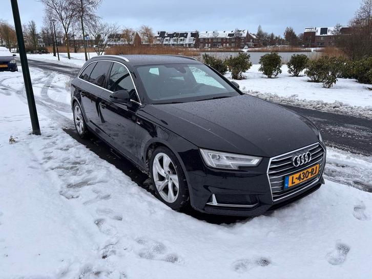 Audi A4 TFSI 40 190pk S-Line 2019 Zwart, Auto's, Audi, Particulier, A4, ABS, Adaptieve lichten, Airbags, Airconditioning, Alarm