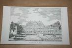 Antieke gravure - Het Broederhuis te Zeist - 1841 !!, Ophalen of Verzenden