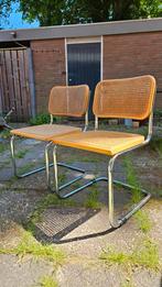 Vintage bauhaus design stoelen, Ophalen, Gebruikt, Riet of Rotan, Twee