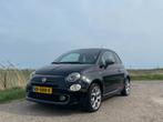 Fiat 500 Sport Twinair Turbo 80pk 2017 Zwart, Auto's, Voorwielaandrijving, Start-stop-systeem, Leder en Stof, Origineel Nederlands