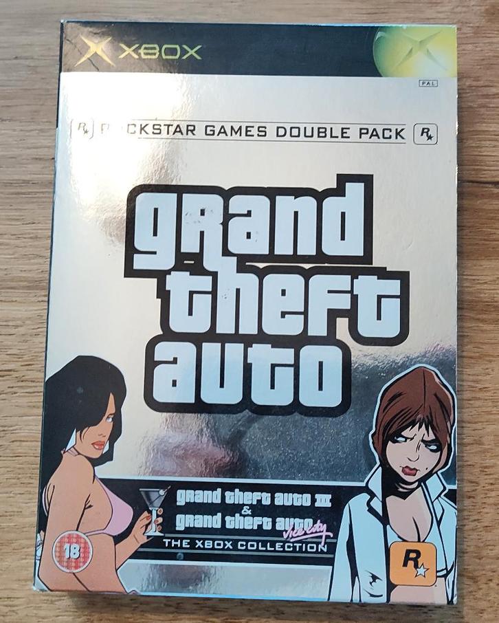 Original Xbox Game: Grand theft Auto Double Pack, Spelcomputers en Games, Games | Xbox Original, Gebruikt, Avontuur en Actie, 1 speler