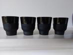 4 Nespresso espresso soft touch bekers Geckeler Michels, Ophalen of Verzenden, Zo goed als nieuw, Overige stijlen, Kop(pen) en/of Schotel(s)