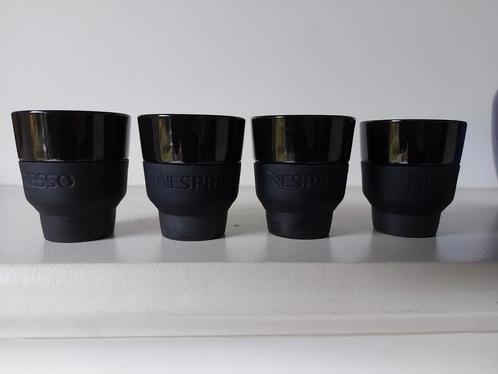 4 Nespresso espresso soft touch bekers Geckeler Michels, Huis en Inrichting, Keuken | Servies, Zo goed als nieuw, Kop(pen) en/of Schotel(s)