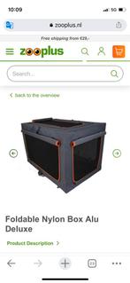 Opvouwbare Nylonbox Alu Deluxe hond, Dieren en Toebehoren, Ophalen, Nieuw