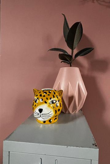 Bloempot pot voor keukengerei Tijger cheetah 2 stuks  beschikbaar voor biedingen