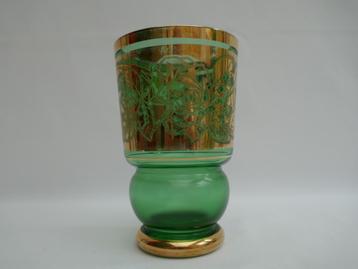 Boheems glas - Art Deco vaas beschikbaar voor biedingen