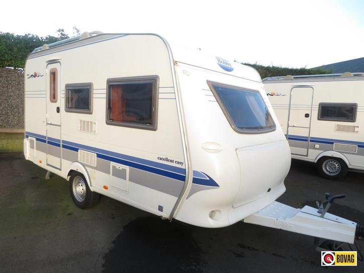 Hobby Excellent 400 SB, Caravans en Kamperen, Caravans, tot en met 4, 750 - 1000 kg, Treinzit, Hobby, Dwarsbed, Overige typen