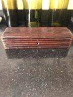 Bijzonder antiek zwaar houten relikwie/ sieraden? kistje, Antiek en Kunst, Ophalen of Verzenden