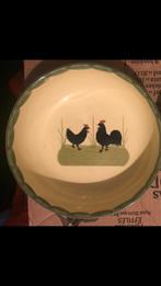 Kip en Haan Zeller schaal diameter 19 cm bij 7 cm hoog, Antiek en Kunst, Ophalen of Verzenden