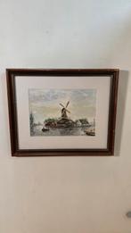 Aquarel Geert Bok, Huis en Inrichting, Ophalen, Nieuw, Minder dan 50 cm, Schilderij
