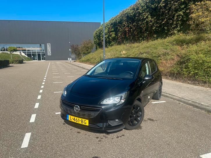 Opel Corsa 1.4 Black edition 90pk 5d 2019 Zwart, Auto's, Opel, Particulier, Corsa, Achteruitrijcamera, Airbags, Airconditioning