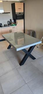 Eettafel 160cm bij 100cm, Huis en Inrichting, Tafels | Eettafels, Ophalen, Gebruikt, 50 tot 100 cm, Vijf personen of meer