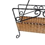 Vintage lectuurbak, smeedijzer / riet, Gebruikt, Onbekend, Ophalen of Verzenden, Onbekend