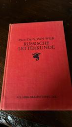 Russische Letterkunde, Prof. Dr. N. van Wijk., Boeken, Taal | Overige Talen, Gelezen, Ophalen of Verzenden