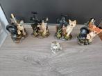 5 poezen beeldjes, Verzamelen, Beelden en Beeldjes, Ophalen of Verzenden, Zo goed als nieuw, Dier