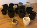 Bloempotten potten 18 stuks, Tuin en Terras, Bloempotten, Ophalen, Overige materialen, Rond, Zo goed als nieuw