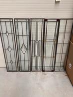Glas in lood panelen 6 stuks., Doe-het-zelf en Verbouw, Glas en Ramen, Ophalen of Verzenden, Zo goed als nieuw, Minder dan 80 cm