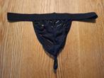 sexy herenstring, Verzenden, Zwart, String