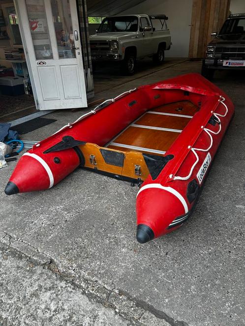 rubberbootje lodestar, Watersport en Boten, Rubberboten, Gebruikt, Overige merken, Airdeck, Minder dan 70 pk, Benzine, Ophalen