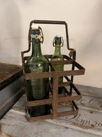 Brocante flessenrek, Ophalen, Zo goed als nieuw, X, Minder dan 50 cm