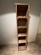 Steigerhouten boekenkastje, Huis en Inrichting, Kasten | Boekenkasten, Ophalen, 50 tot 100 cm, Zo goed als nieuw, Minder dan 100 cm